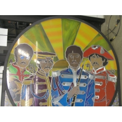 Customized Beatles Stained Glass Style Portrait