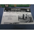 Vintage Detroit Full Vision Mirror D-6U