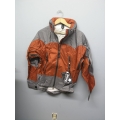 EntrantV Toray Weatherproof Jacket Rust Grey Small w Hood