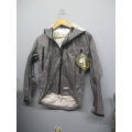 EntrantV Toray Weatherproof Jacket Light Grey Medium w Hood