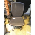 Black Mesh High Back Rolling Office Task Chair Haworth