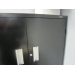 Black 2 Drawer Lateral Filing Cabinet w 2 Door Enclosed Storage