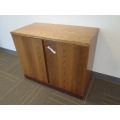 Wood 2-Door Storage Credenza Cabinet