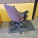 Purple Adjustable Rolling Fabric Chair