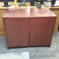 Dark Cherry Wooden 2 Door Storage Cabinet