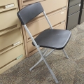 Black Office Star Resin Folding Chair