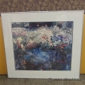 Framed Wall Art "Pond of Flowers"