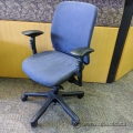 Teknion Blue Pattern Office Task Chair