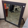 32 x 44 Beveled Mirror Thick Chocolate Frame