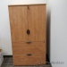 Heartwood Maple 2 Drawer, 2 Door Storage Cabinet w/ Lower Handle