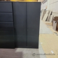 Black Smed Wood 2 Door Storage Cabinet Full Height