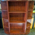 Mahogany Bookcase Set w/ Corner and Straight Bookshelves