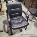 Leather Sleigh Base Guest Chair