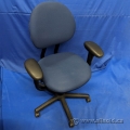 Blue Steelcase Criterion Adjustable Task Chair with Arms