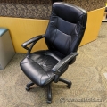 Black Leather Office Task Chair