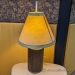 Brown Desk Lamp w/ Cream Cover 21" Tall