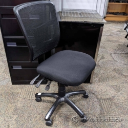Black Mesh Back Office Task Chair w/o  Arms