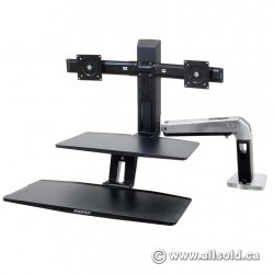 Ergotron WorkFit-A Dual Monitor Sit Stand Workstation