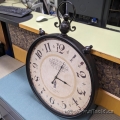 "Cherish the Time" Round Analog Metal Wall Clock