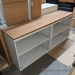 Teknion White & Medium Maple Bookshelf Credenza