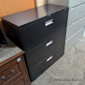 Prosource Black 3 Drawer Lateral File Cabinet, Locking