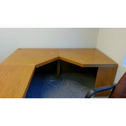 Reff Wood Grain Office Desk Suites