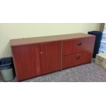 Mahogany 72 x 18 2 Door 2 Drawer Credenza