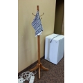 Brown Wooden Coat Rack