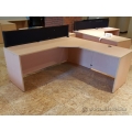 Blonde 72 x 72 L Suite Desk Shell (no pins)