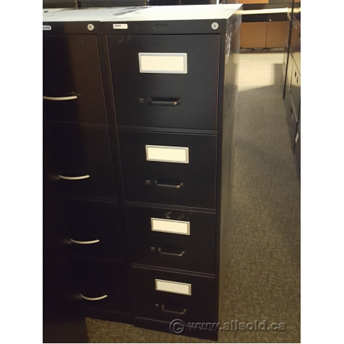 Global Black 4 Drawer Letter Size Vertical File Cabinet Locking Allsold Ca Buy Sell Used Office Furniture Calgary