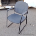 Grey Fabric Guest Chair w/ Padded Arms