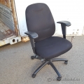 Flat Black Adjustable Task Chair