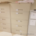 Global 5 Drawer Beige Lateral Storage Filing Cabinet