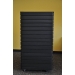 Rolling Slatwall Fixture,1x  8'x3'x5' High,  Black