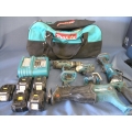 Makita LXT Belt 4 Pack with 5 Batteries Charger