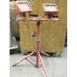 commercial lights electric tripod halogen twin allsold enlarge