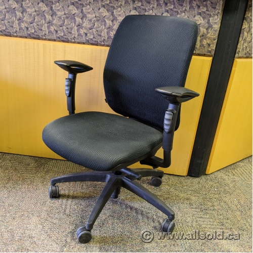 Teknion Donati Black Office Task Chair - B Grade - Allsold.ca - Buy ...