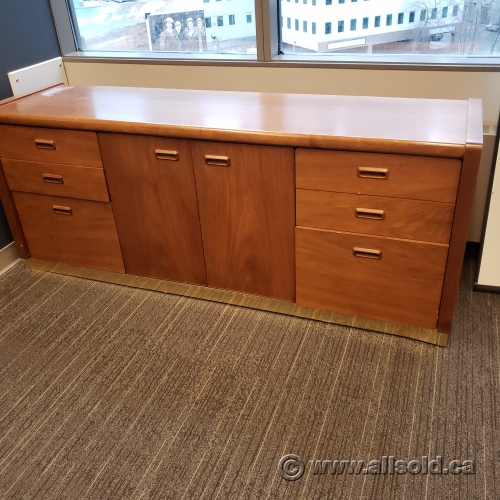 Medium Maple 2 Door, 6 Drawer File Cabinet Credenza - Allsold.ca - Buy 