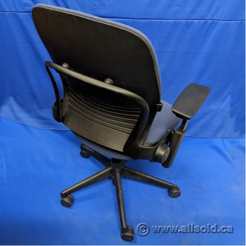 Steelcase Leap V2 Blue Adjustable Ergonomic Task Chair Allsold.ca Buy & Sell Used Office