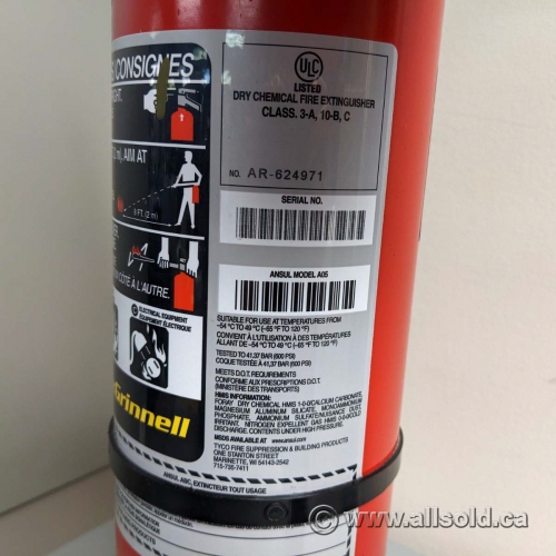 5 LB Ansul Stored Pressure ABC Dry Chemical Fire Extinguisher Allsold Ca Buy Sell Used