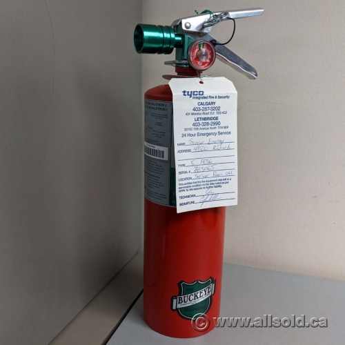 Buckeye 5lb 5f Sa Halotron I Fire Extinguisher - Allsold.ca - Buy 