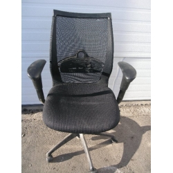 Smed Tag Black Rolling Mesh Back Office Task Chair