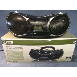 Ultech AM/FM Stereo Radio / CD / MP3 Player USB BBU125E