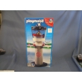 Playmobil Airplane Water Tower 4313 Flashing Lights