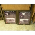 Set of 2 Aviation Memorial Prints 19 x 24 Oak frame