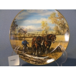 'Summer Ploughing' Plate by Georgia Jarvis