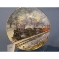 'Frosty Morning' Train Plate by Ted Xaras