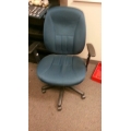 Blue Cloth Adjustable Task Office Chair