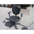 Black Rolling Office Chair with Arms