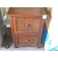 2 Drawer Dark Cherry Cabinet